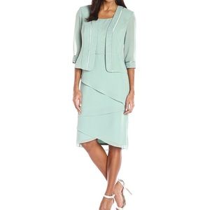 Le Bos, 2-Piece Tiered Jacket Dress